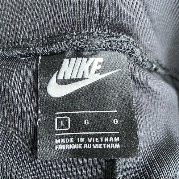 Nike Women's Sportswear Ribbed Wide Leg Pants‎ Size Large Black - Picture 6 of 12